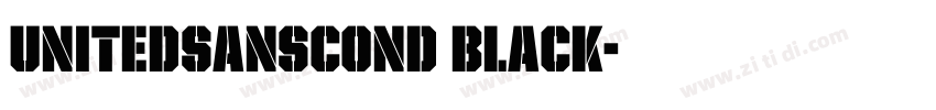UnitedSansCond Black字体转换